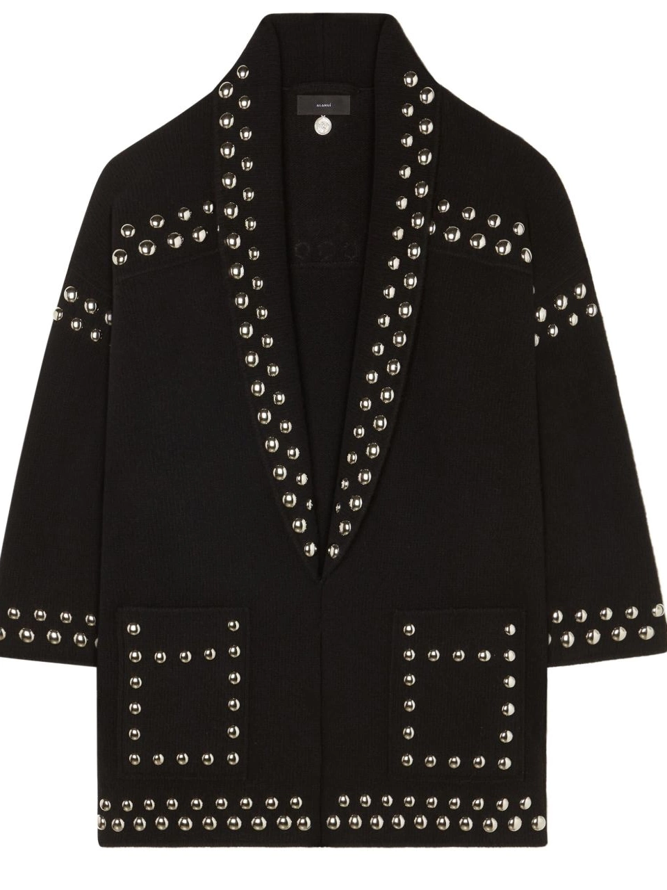 Affordable cardigan Alanui virgin-wool Women stud-embellished 0402